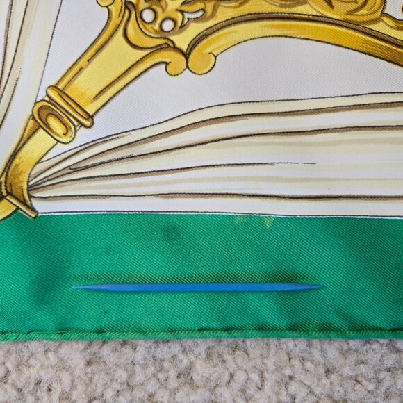 Hermès Vintage Silk Scarf Étriers Stirrups Equestrian Hand Rolled - Picture 7 of 16